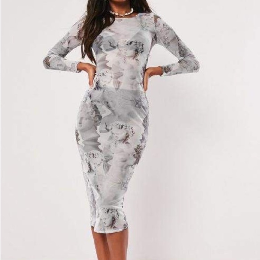 Missguided Mesh Dress